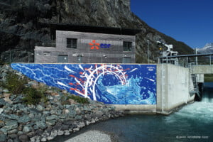 Fresque barrage EDF Mural Studio